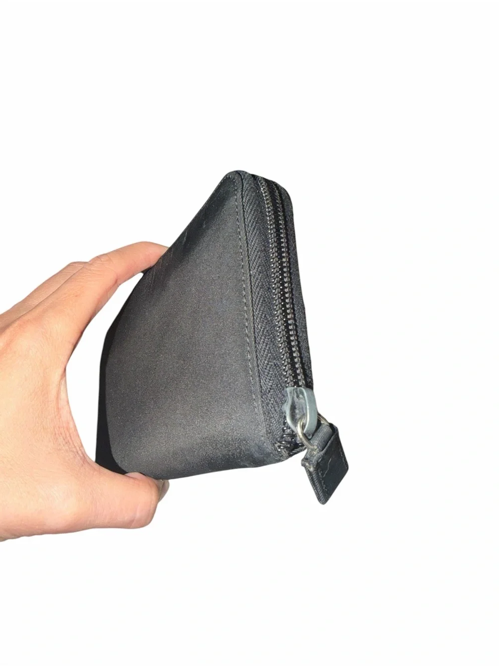 Prada Black Nylon Zip Wallet